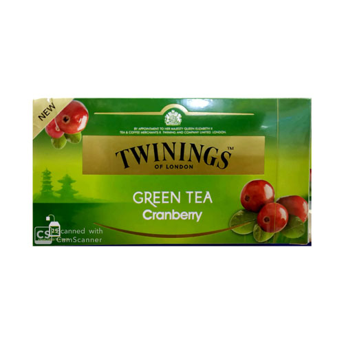 Grosta | TWININGS GREEN TEA CRANBERRY 25 TEA BAGS