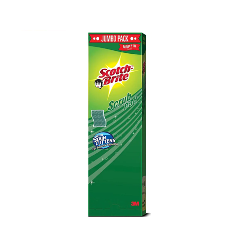 SCOTCH BRITE JUMBO SCRUB PAD  3*3 (PACK OF 30)