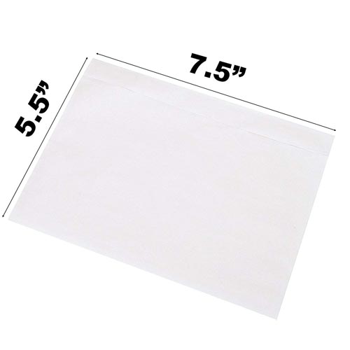 WHITE ENVELOPES 7.5"*5.5" (PACK OF 100)
