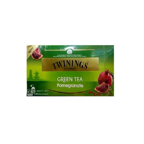 TWININGS GREEN TEA POMEGRANATE 25 TEA BAGS